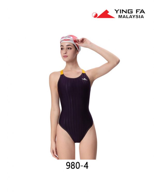 Women Stripe Shark-Skin Swimsuit 980-4 | YingFa Ventures Malaysia
