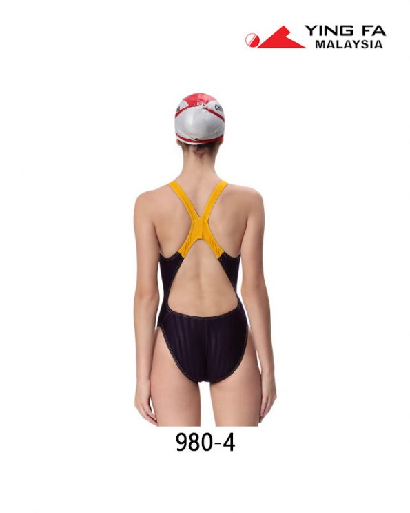 Women Stripe Shark-Skin Swimsuit 980-4 | YingFa Ventures Malaysia